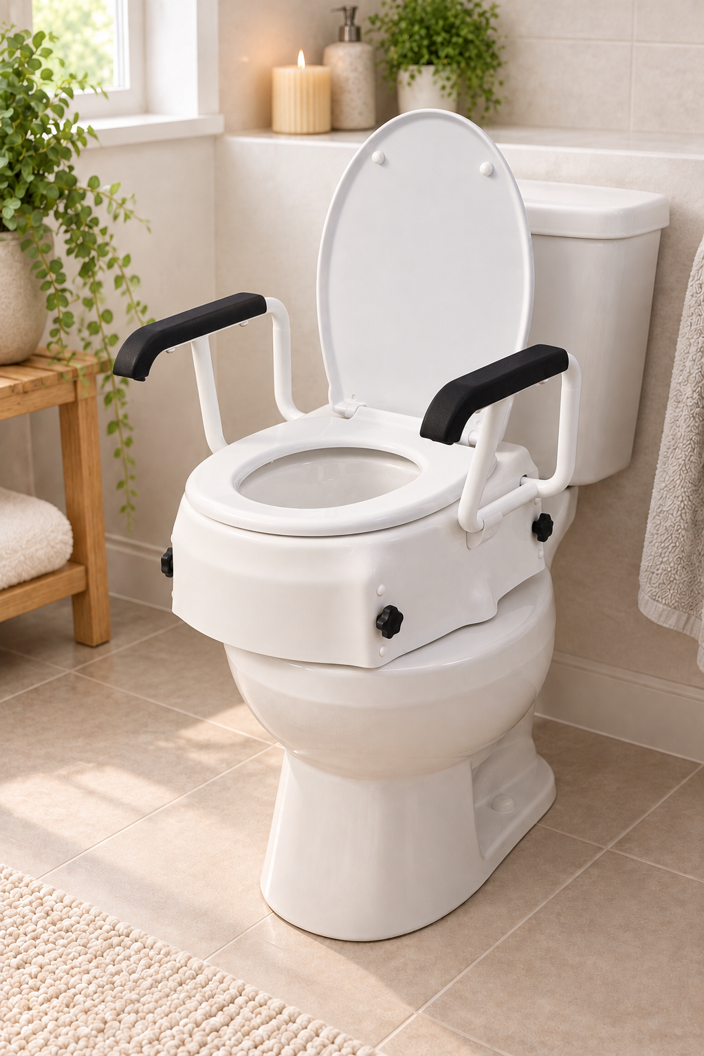 Siège de toilette ajustable