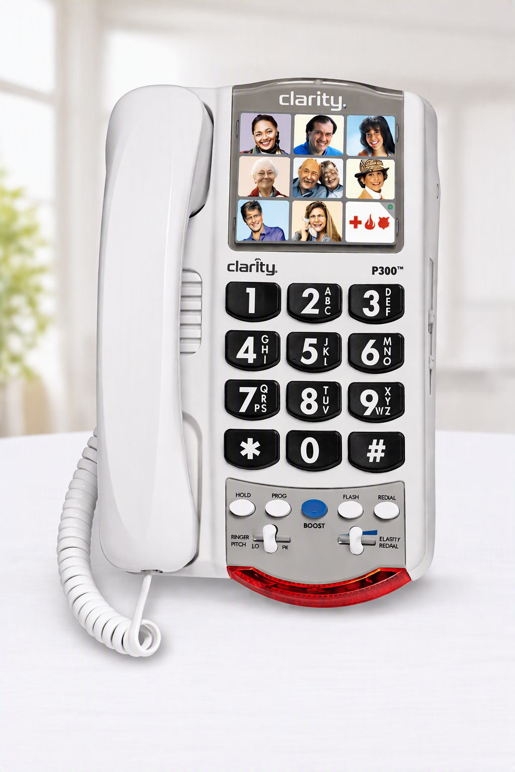 Téléphone avec photos, son amplifié et gros boutons