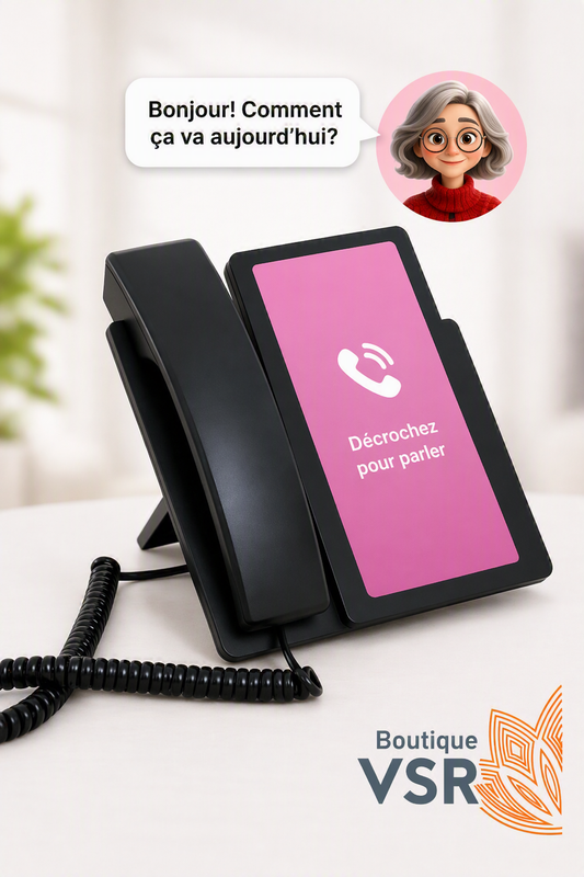 Téléphone Amical – Compagnon IA apaisant pour personnes âgées