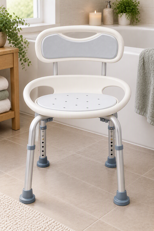 Siège de baignoire avec dossier
